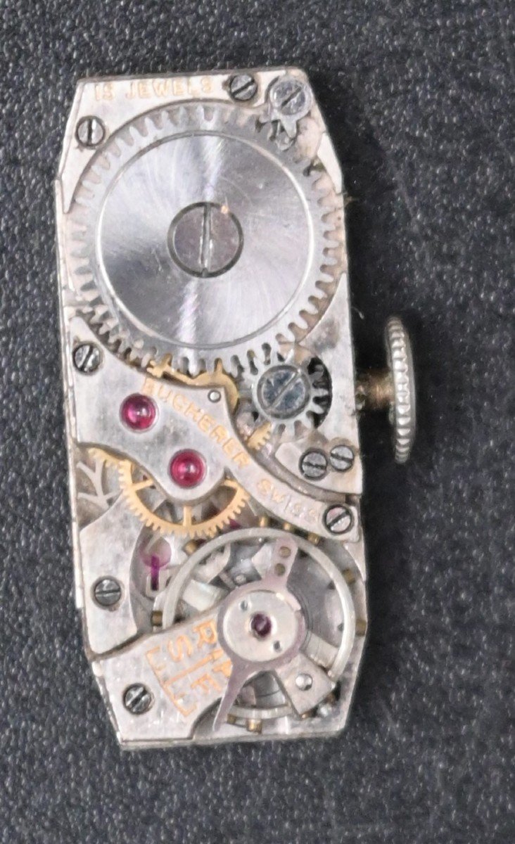 C. Bucherer Montre Femme Art Déco Platine Avec Diamants-photo-1