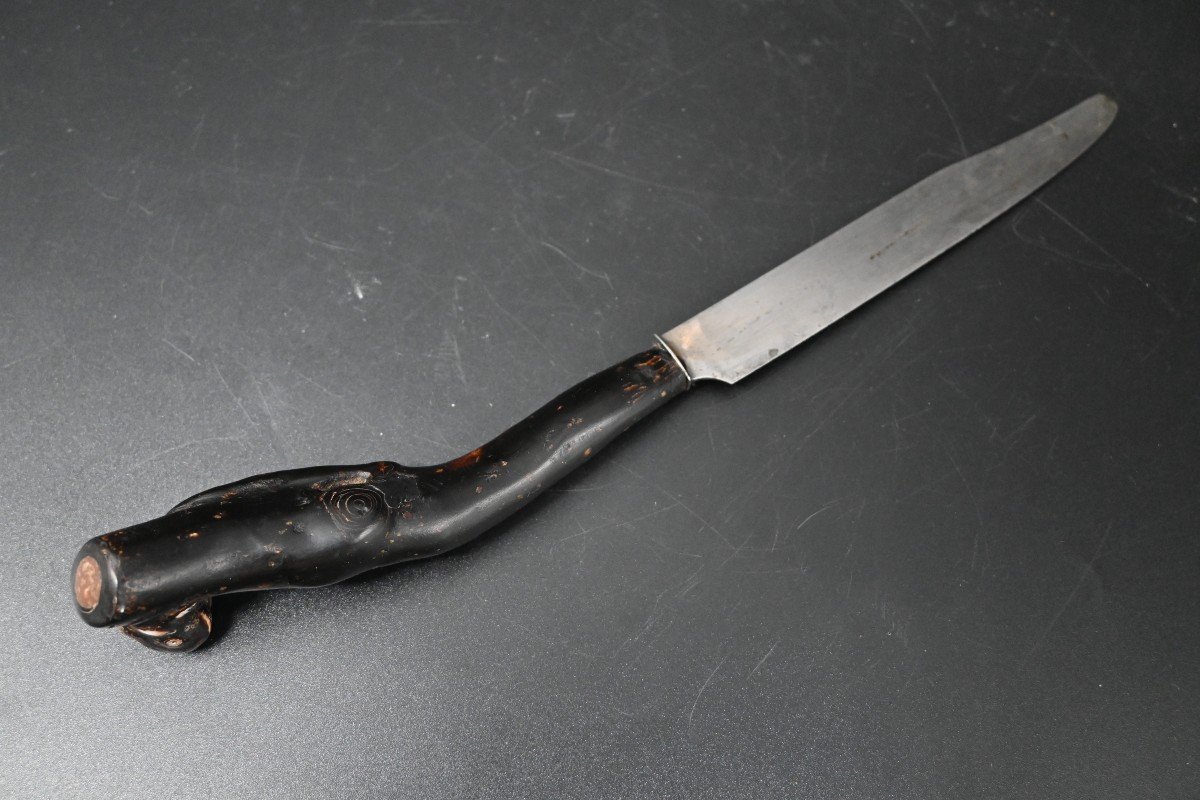 Couteau à Manche En Corail Noire-photo-3
