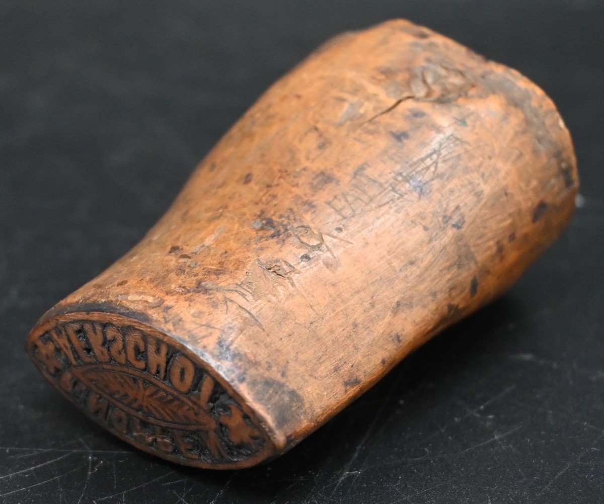 Seal Stamp Of Aerschot, Carved In Hardwood