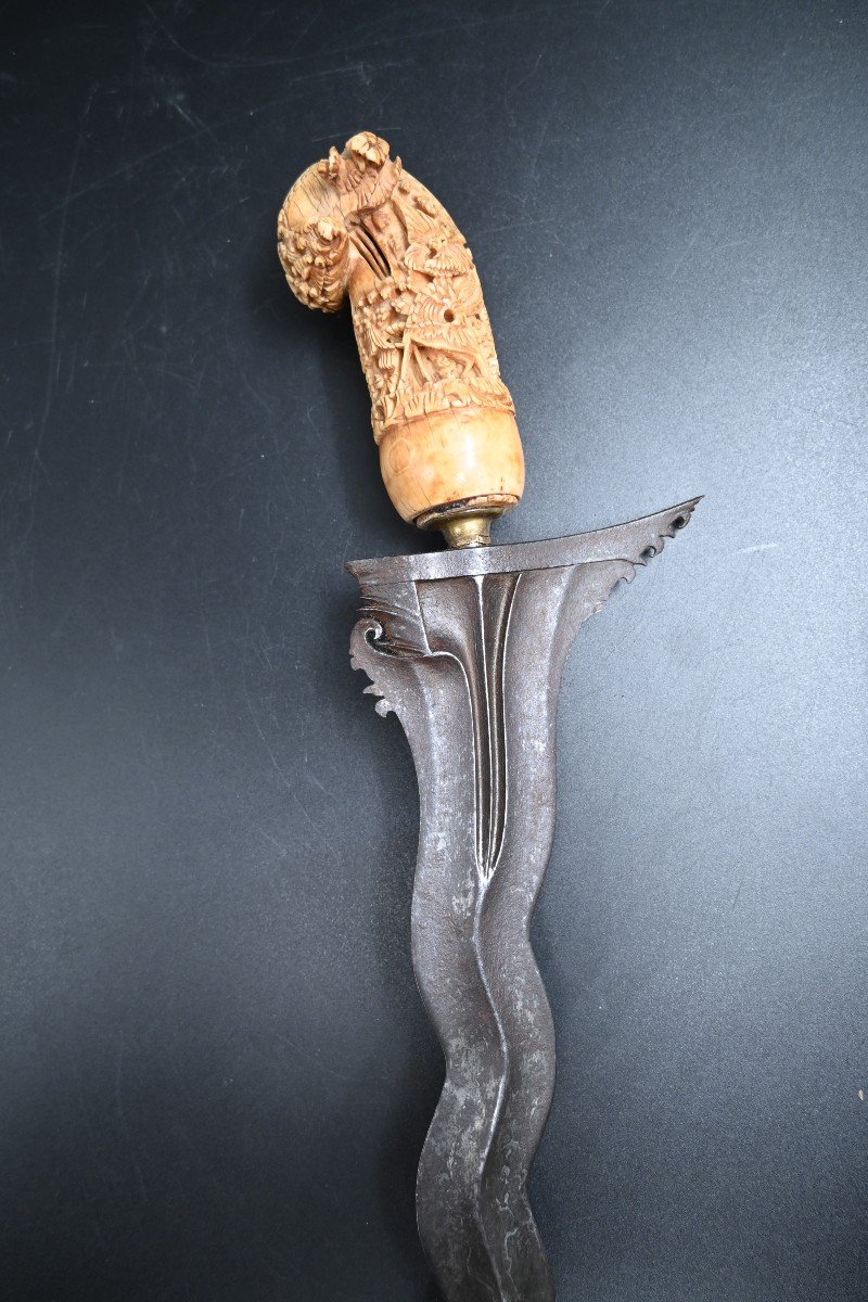 Kriss Or Keris Knife XIXth Indonesia-photo-5