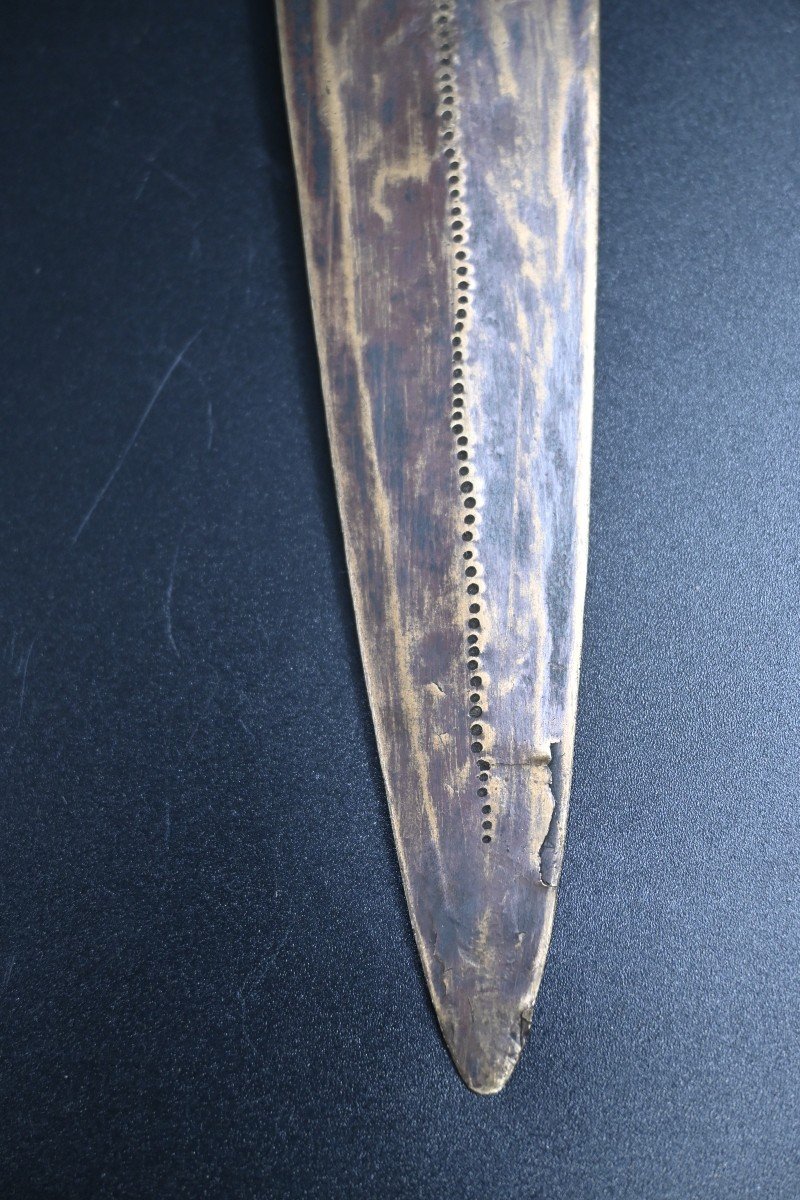 Yakoma Tribe Knife, Brass Blade, Dr Congo-photo-2