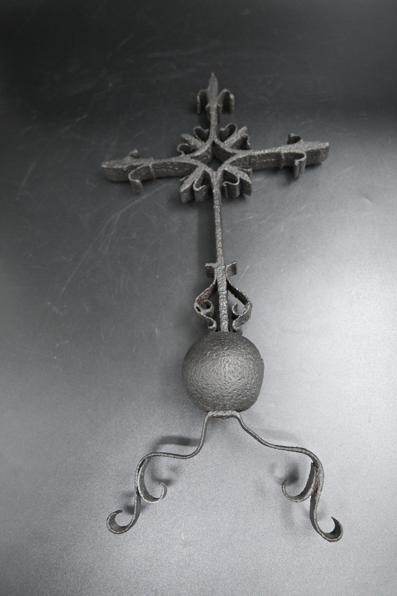 Wrought Iron Cross, 16th Century-photo-2