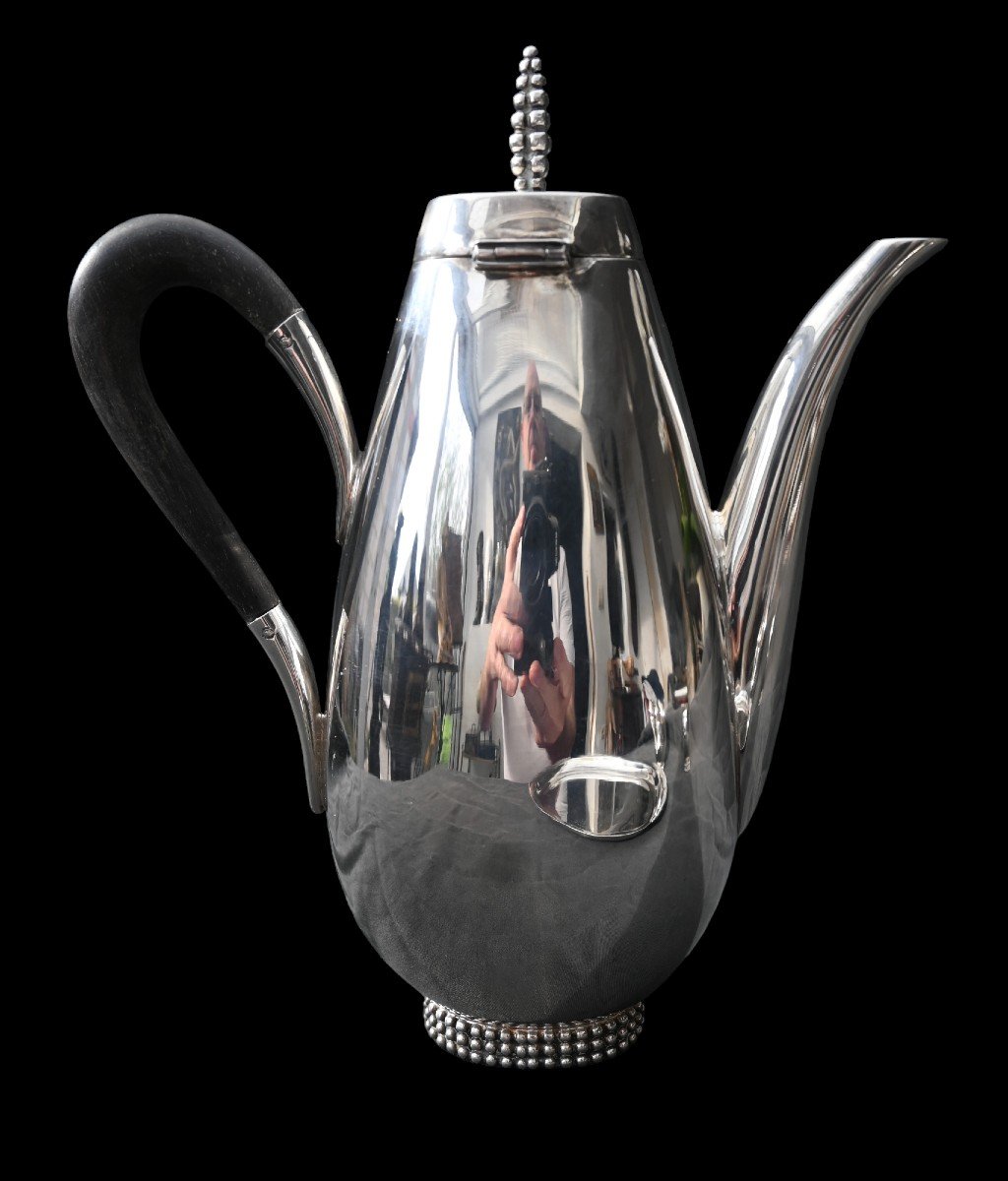 Jakob Grimminger, Art Deco Tea / Coffee Service, Tête-à-tête, German Design-photo-2