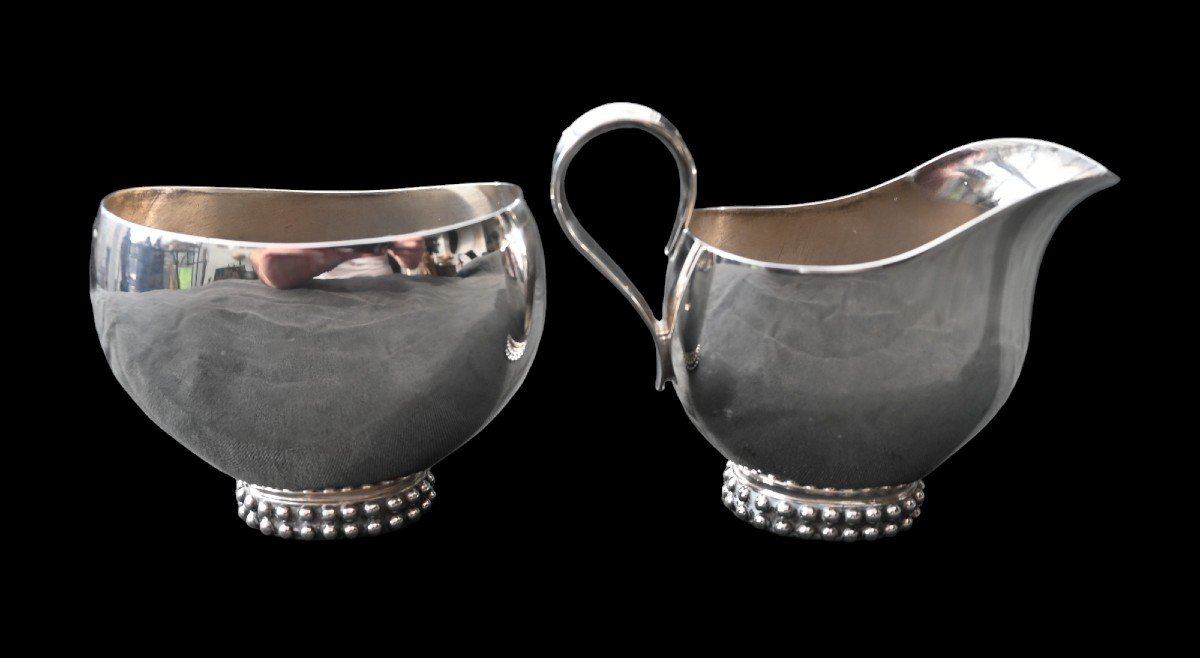 Jakob Grimminger, Art Deco Tea / Coffee Service, Tête-à-tête, German Design-photo-4