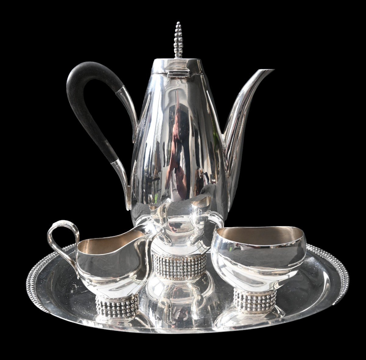 Jakob Grimminger, Art Deco Tea / Coffee Service, Tête-à-tête, German Design