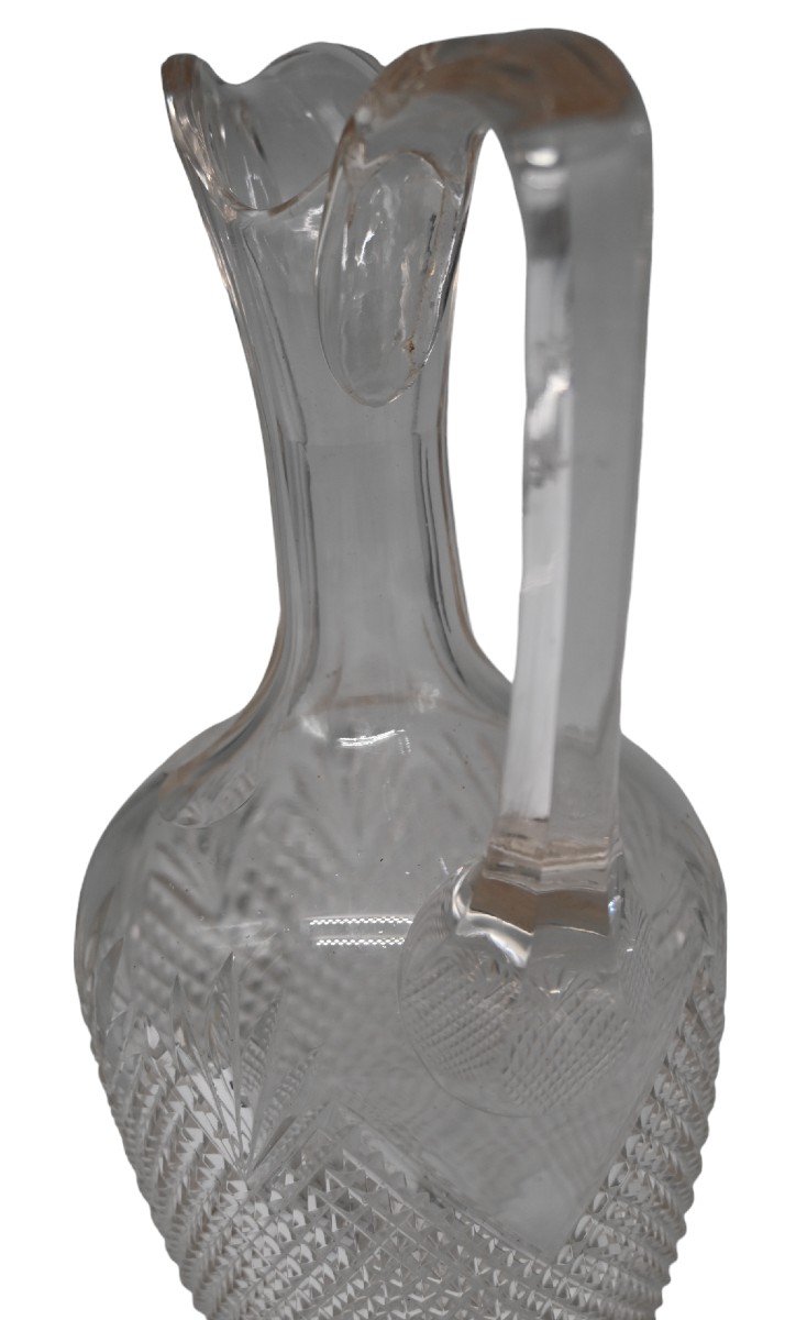 Caraffe, Vonêche Cristallerie With Silver Base-photo-4