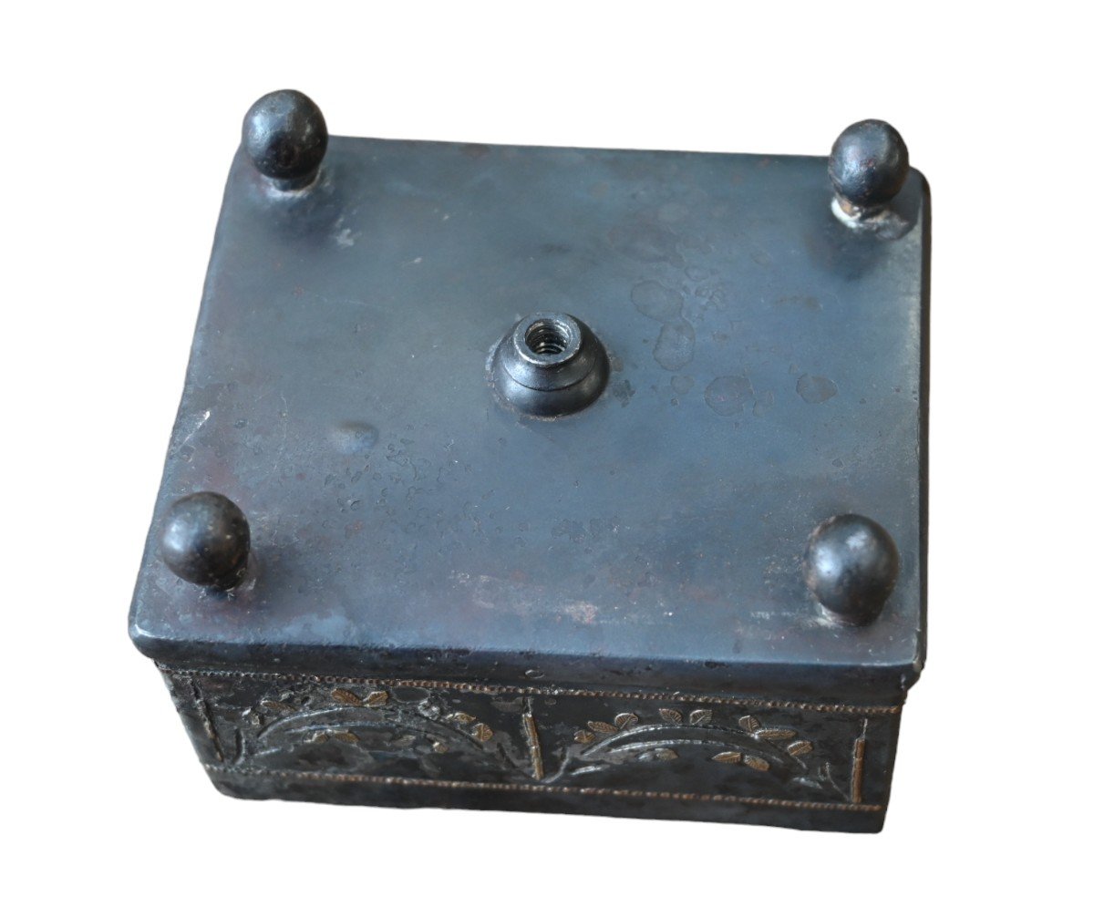 Imperial Manufacture Of Tula, Russia, End Of The 18th Century. Steel Sewing Box-photo-6