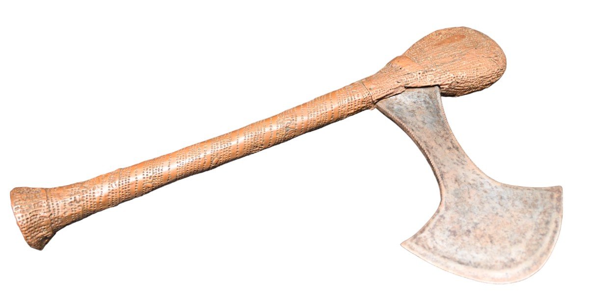 Rare Miniature Ax From The Songye/tetela Tribe, Dr Congo-photo-2