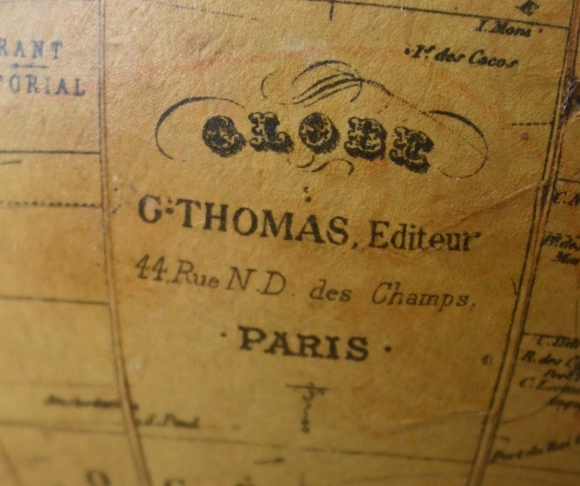 Globe Terrestre  Par G. Thomas, Editeur, Paris, 1890-photo-3