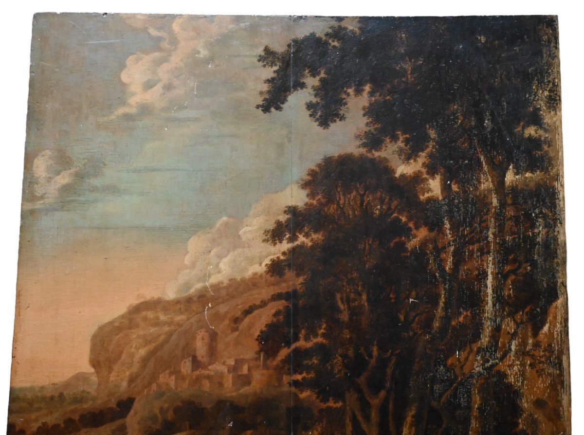 Painting On Panel From The 17th Century-photo-4