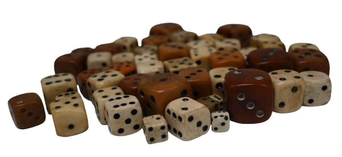 Large Lot Gaming Dice, 54 Pieces-photo-1