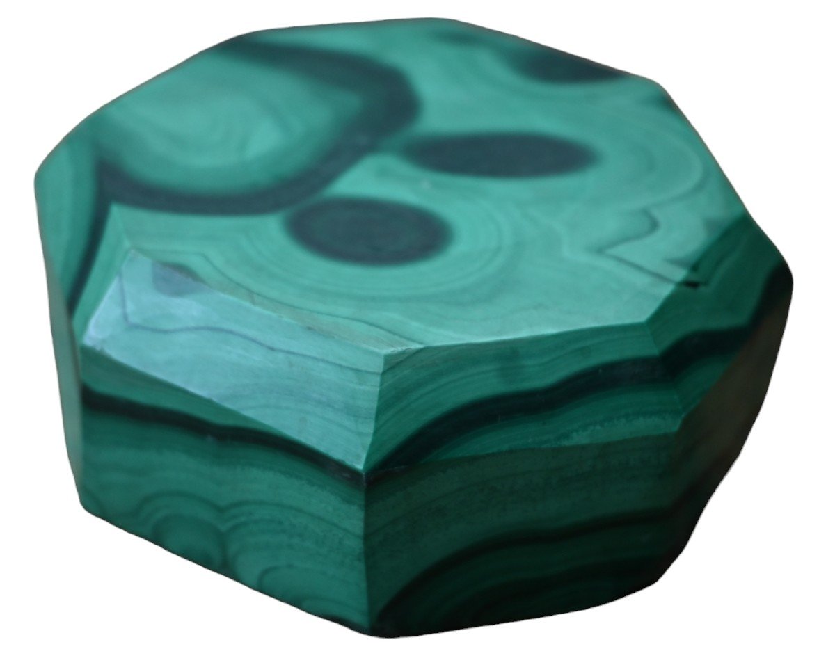  Pièce De Malachite  - Objet Pour Le Cabinet De Curiosités-photo-2