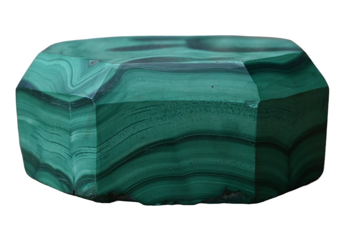  Pièce De Malachite  - Objet Pour Le Cabinet De Curiosités-photo-1