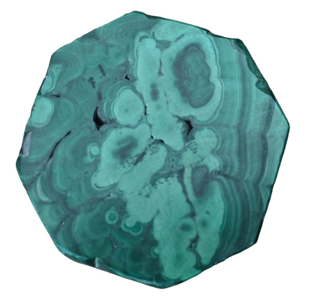  Pièce De Malachite  - Objet Pour Le Cabinet De Curiosités-photo-2