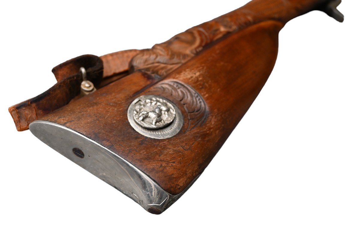 Children's Percussion Hunting Rifle, Damascus Barrel -photo-2