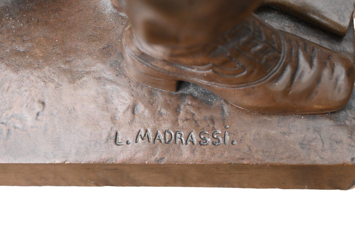 Luca Madrassi, French Bronze Sculpture The Fencer-photo-4