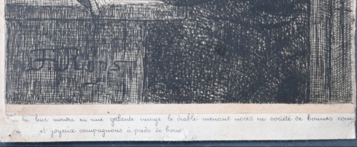  Félicien Rops, Gravure à la pointe sèche -photo-3