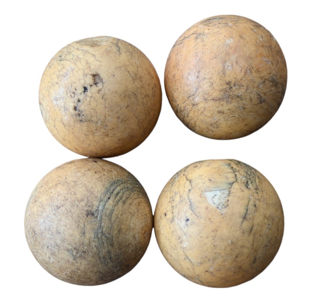 Set Of 4 19th Century Billiard Balls