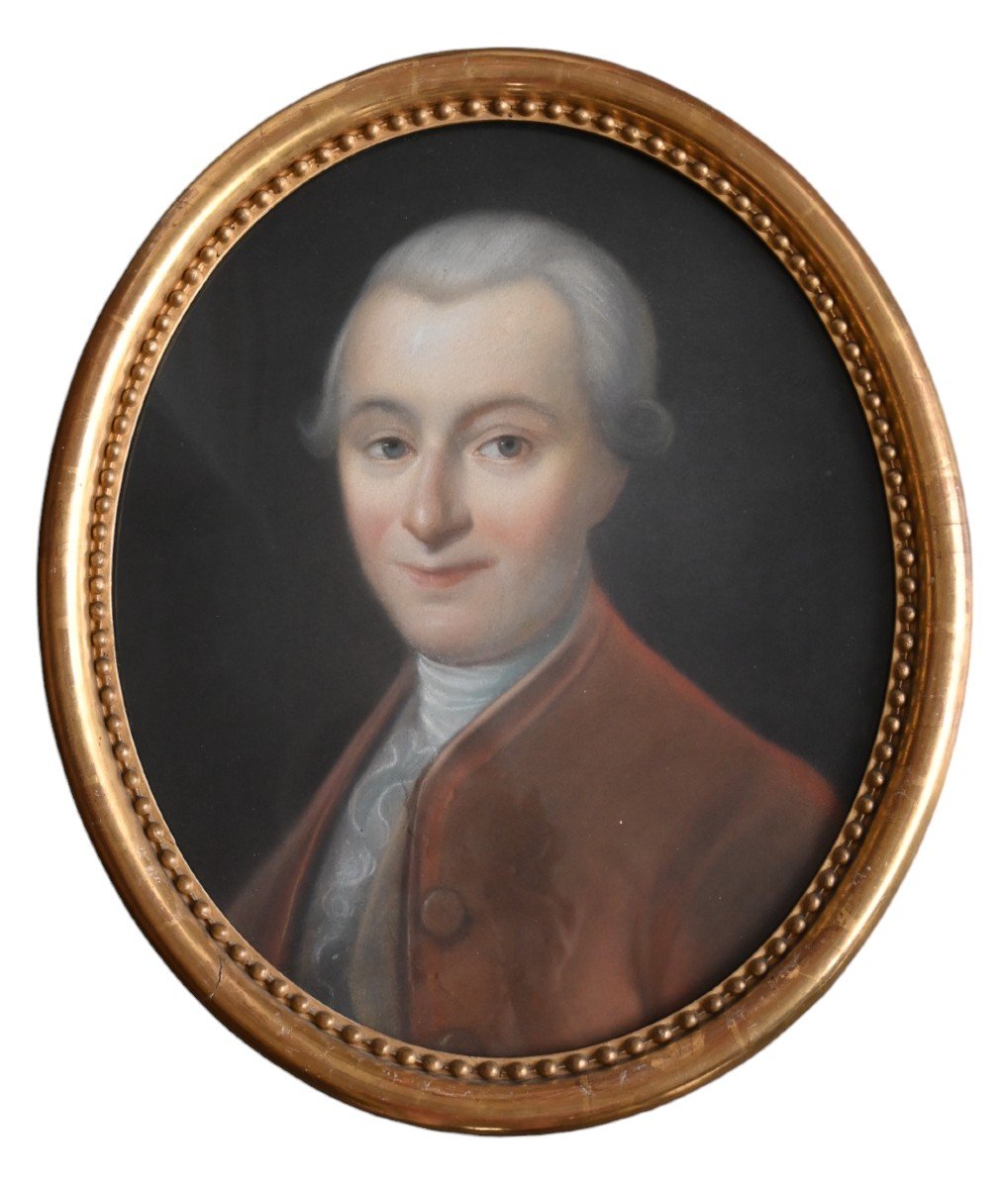 Portrait Of A Man From The Louis XVI Period Pastel From The End Of The 18th Century