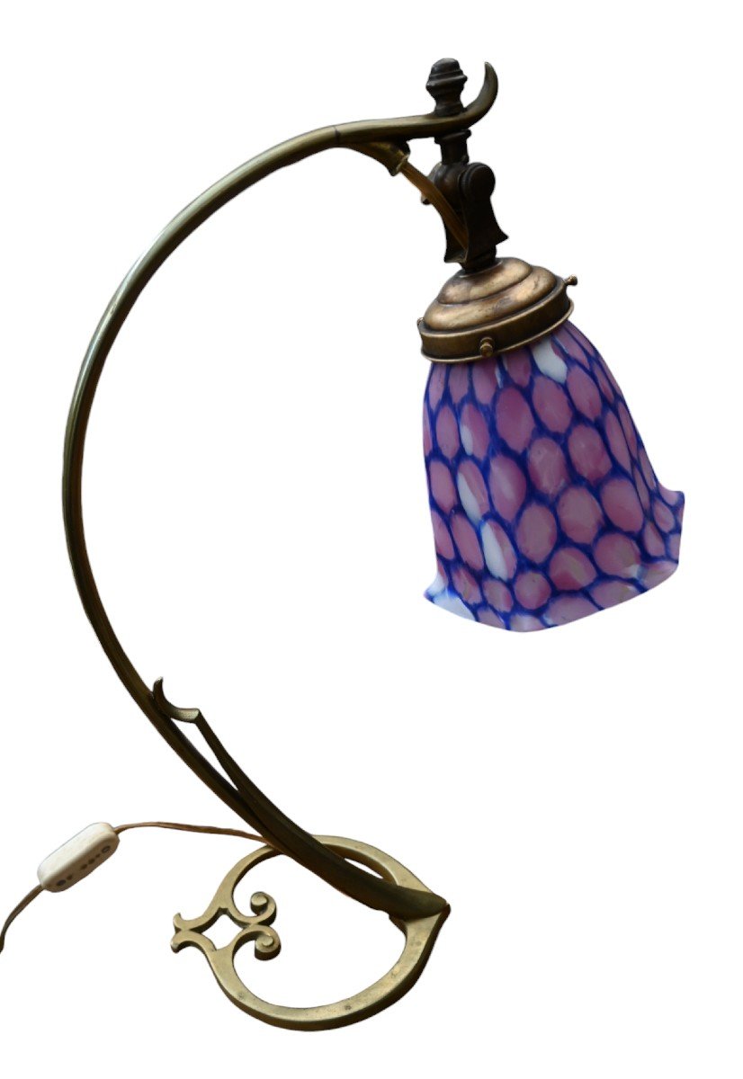 Art Nouveau Style Table Lamp, Early 20th Century-photo-2