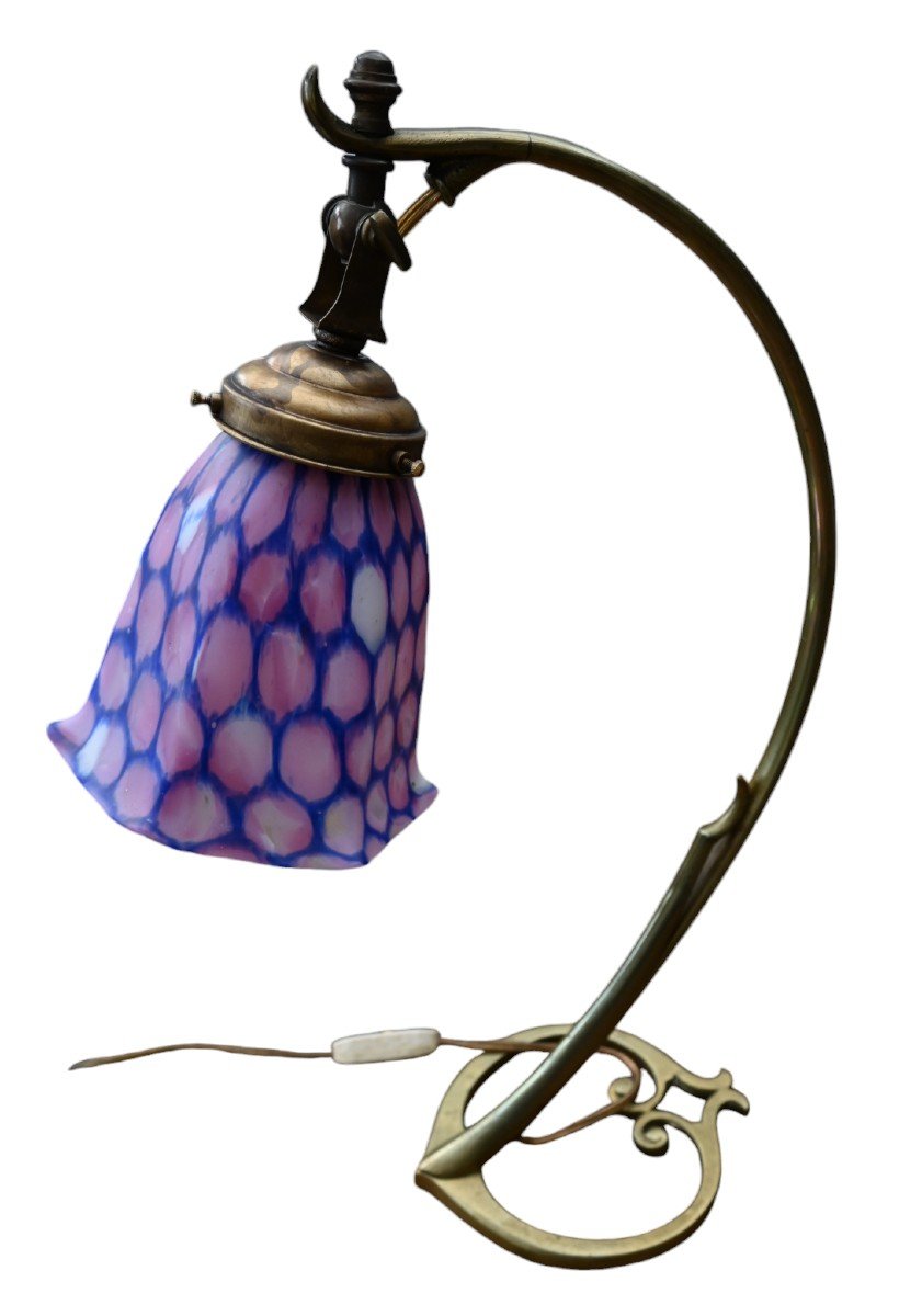 Art Nouveau Style Table Lamp, Early 20th Century-photo-1