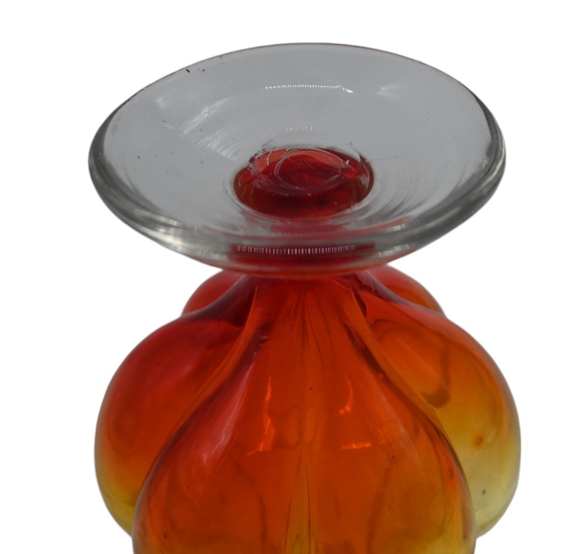 Rare Glass Tulip Vase, 19th Century-photo-1