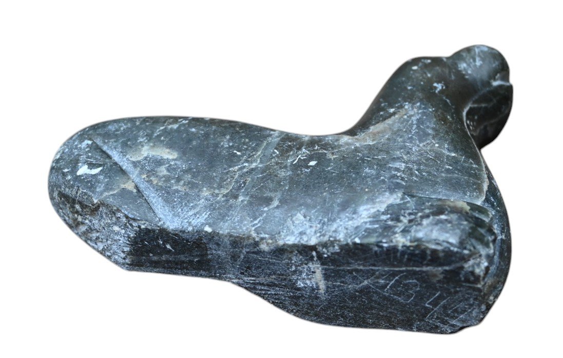 Ancient Inuit Soapstone Sculpture-photo-1