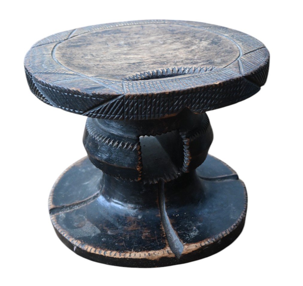 Tabouret/siège De La Triby Mangbetu Rd Congo, Début Du 20ème Siècle