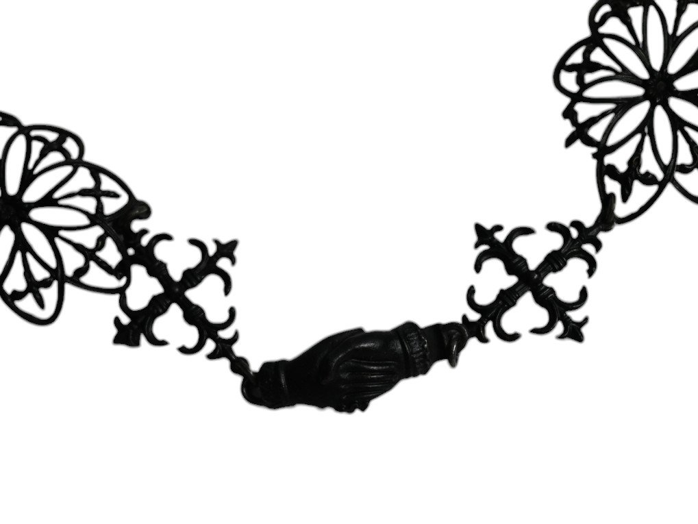 Cast Iron/iron Necklace From Berlin, Early 19th Century-photo-2