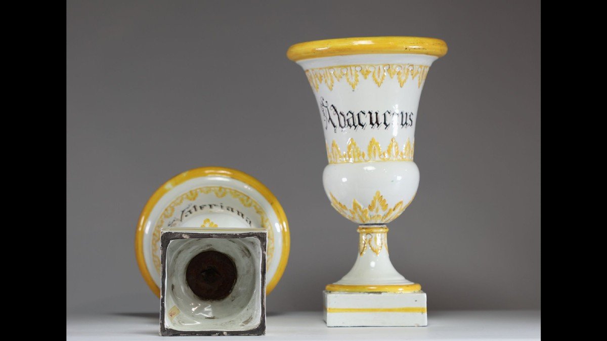 Paire De Vases Médicis En Céramique Italien, 18ème Siècle-photo-3