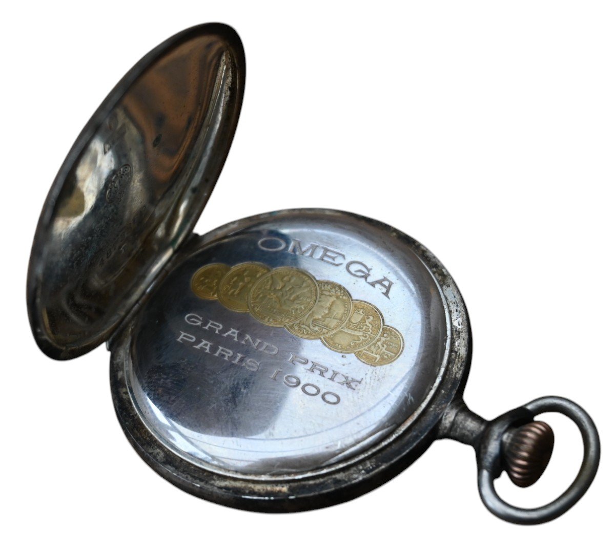 Omega Men's Pocket Watch / Pocket Watch In Silver-photo-3