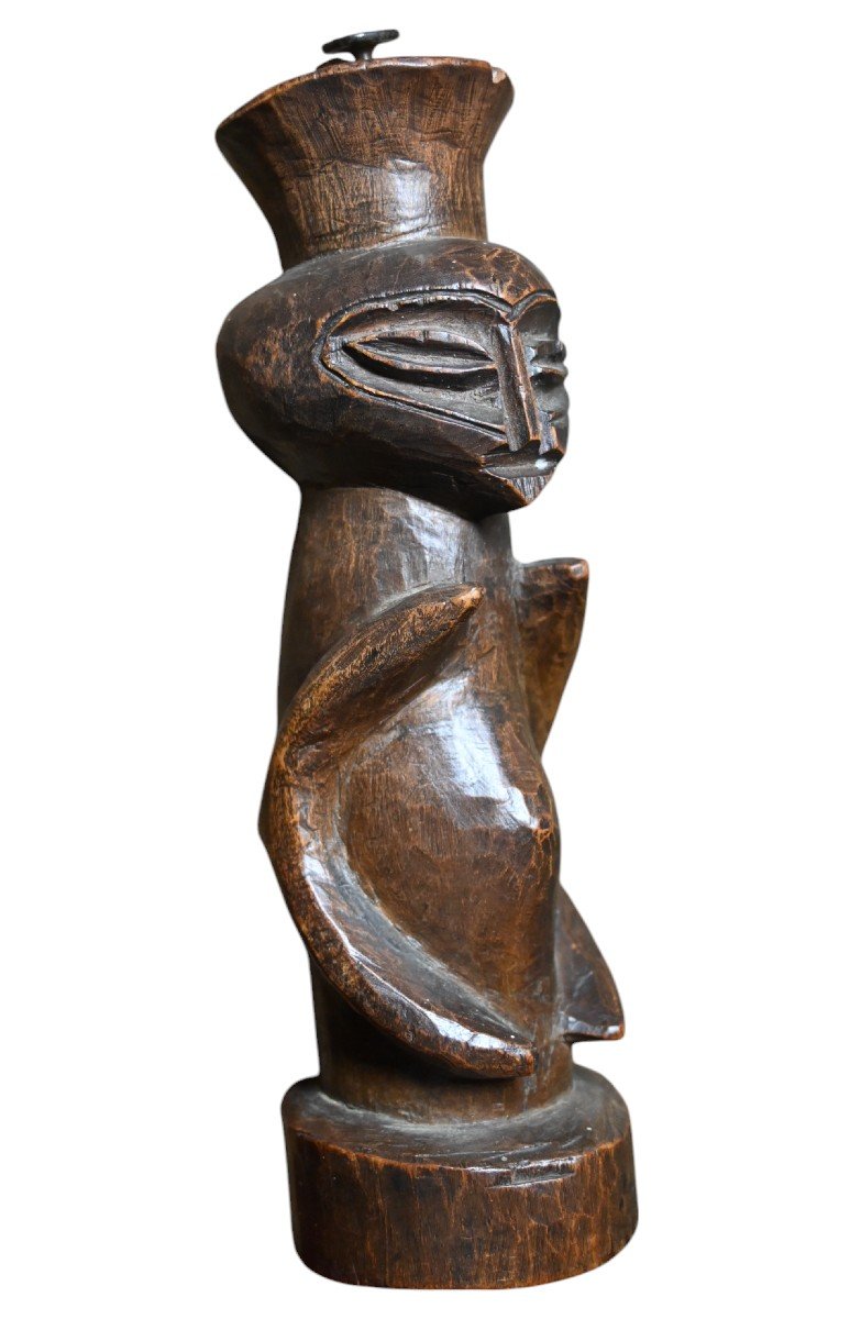 Statue De La Tribu Kusu Rd Congo, Première Moitié Du XXe Siècle-photo-3