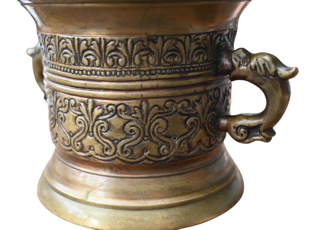 17th Century Dutch Bronze Mortar, 1632-photo-4