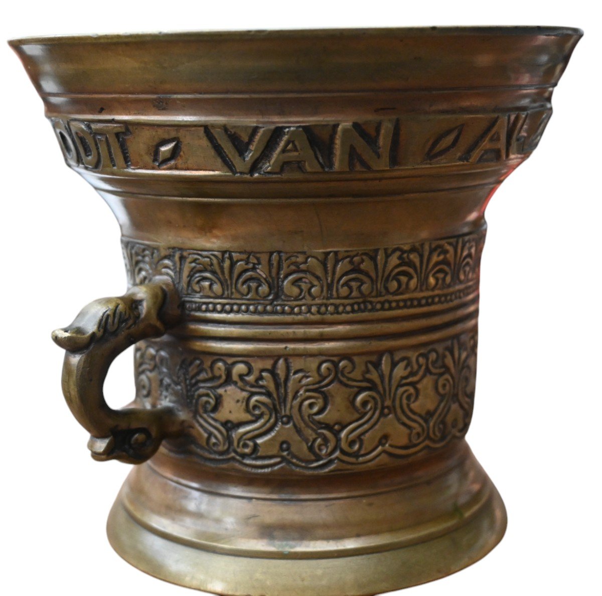 17th Century Dutch Bronze Mortar, 1632-photo-2