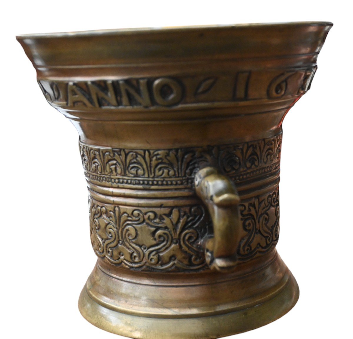 17th Century Dutch Bronze Mortar, 1632-photo-3