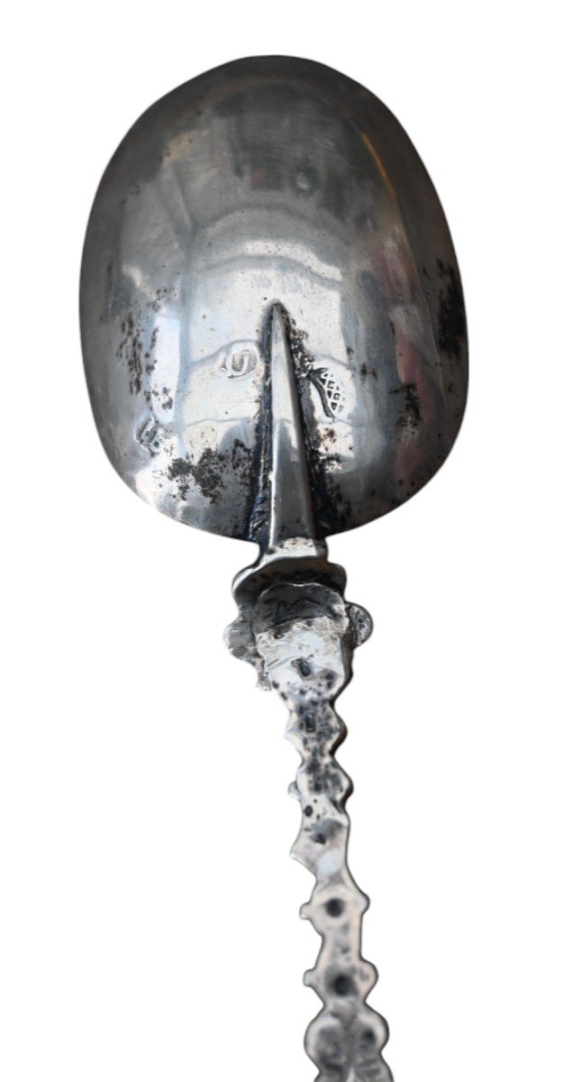 18th Century Dutch Silver Spoon, Amsterdam"-photo-3