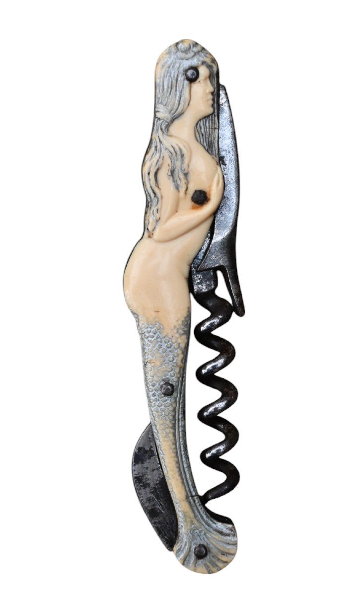 Late 19th Century Figurative Fancy Corkscrew, Probably German, Circa 1890-photo-2