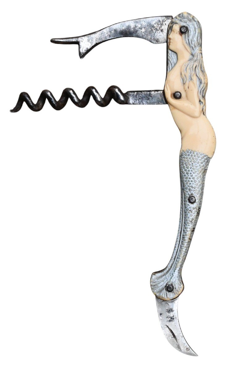 Late 19th Century Figurative Fancy Corkscrew, Probably German, Circa 1890-photo-3