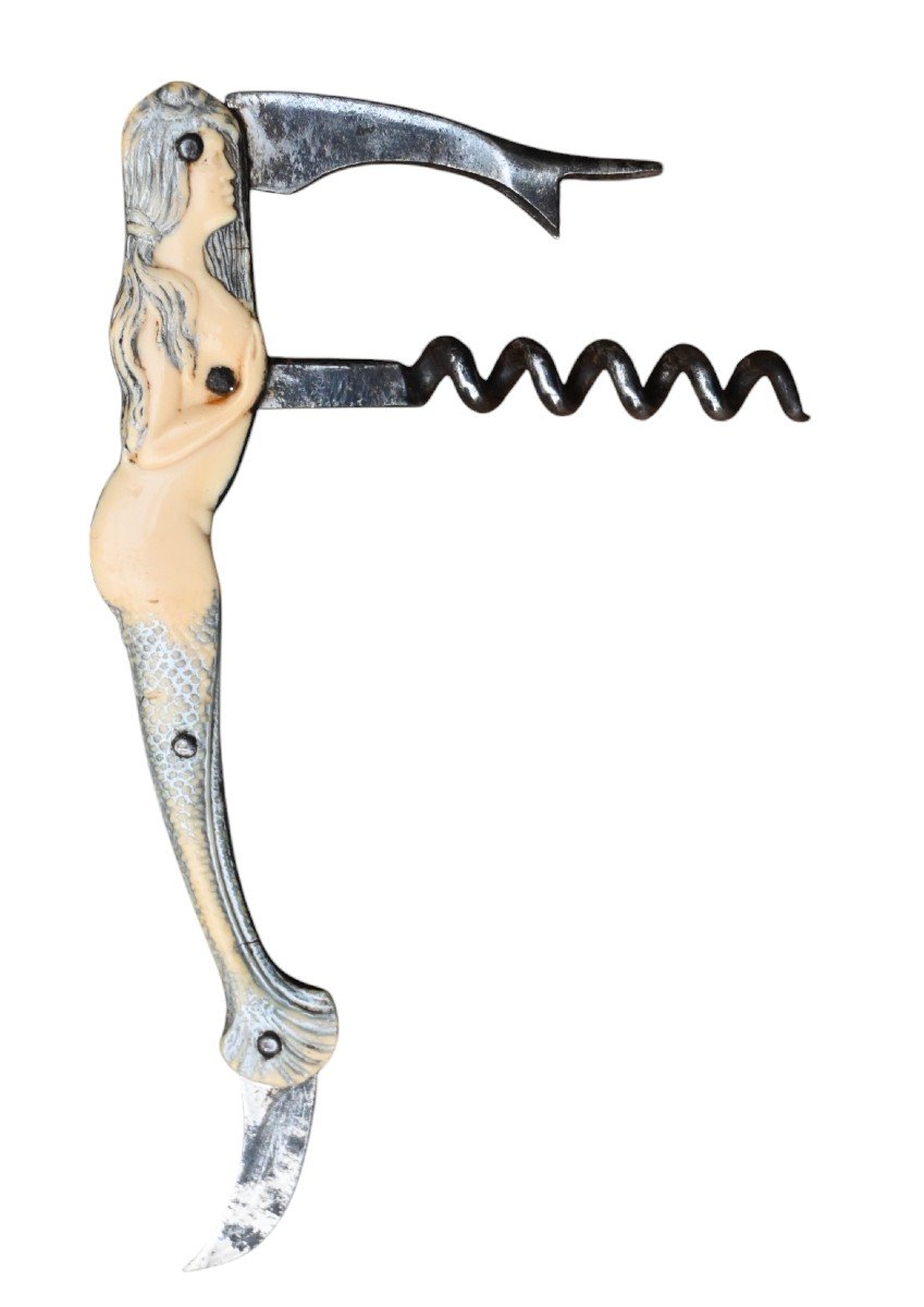 Late 19th Century Figurative Fancy Corkscrew, Probably German, Circa 1890-photo-4