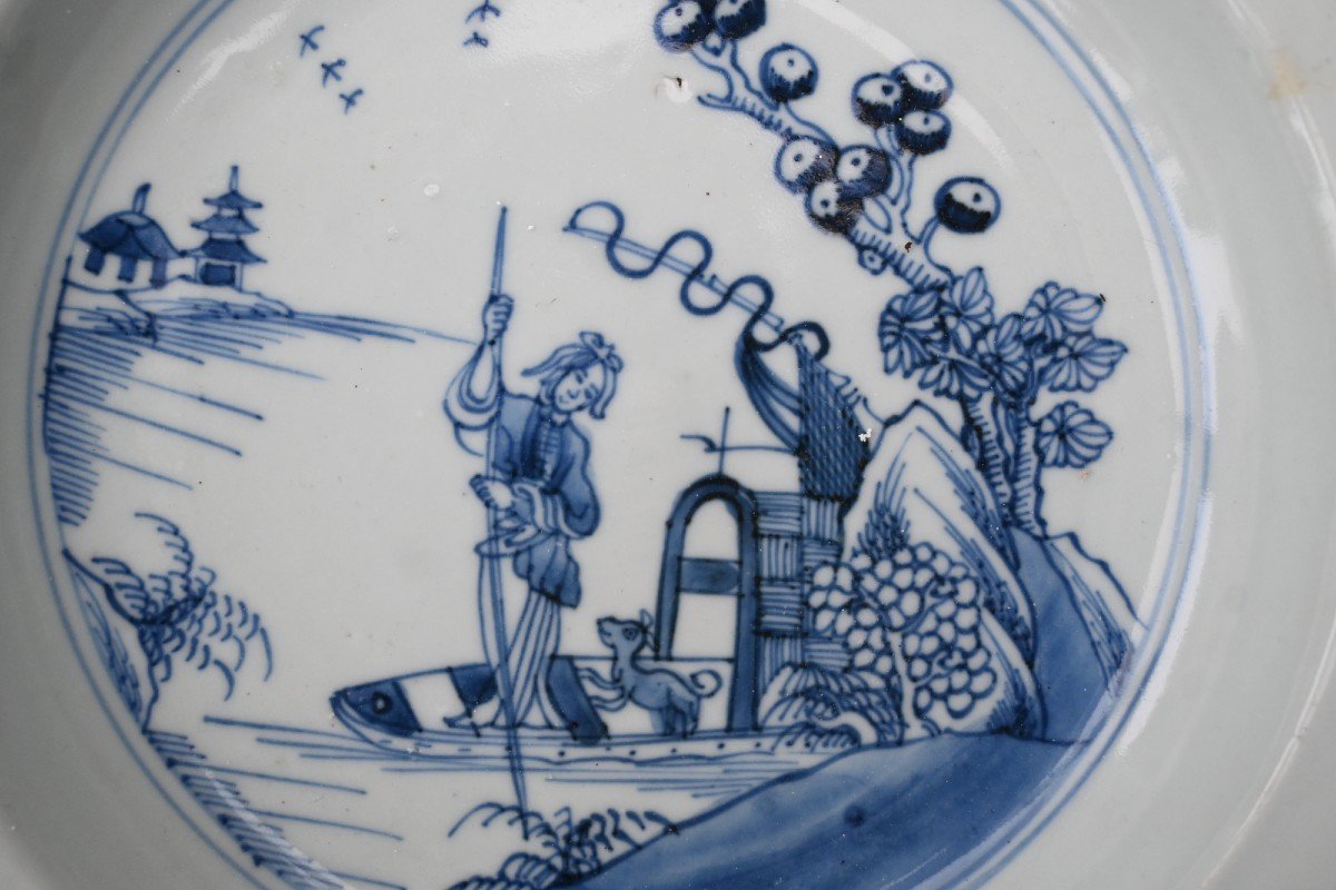 Assiette En Porcelaine Chinoise Du XVIIIe Siècle, époque Qianlong-photo-2