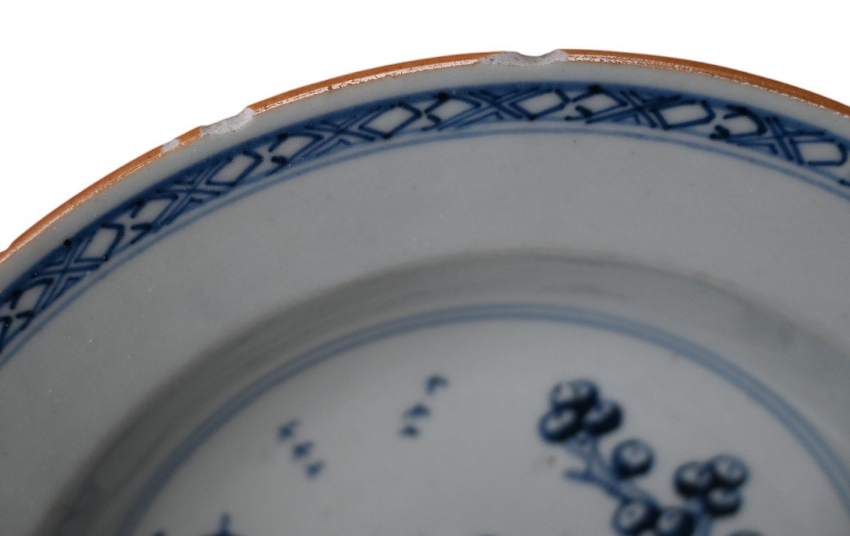 Assiette En Porcelaine Chinoise Du XVIIIe Siècle, époque Qianlong-photo-3