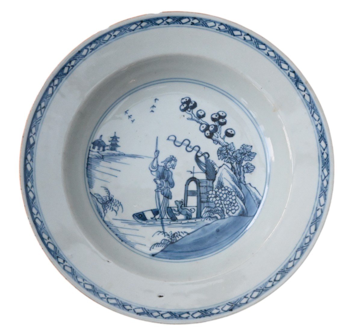 Assiette En Porcelaine Chinoise Du XVIIIe Siècle, époque Qianlong