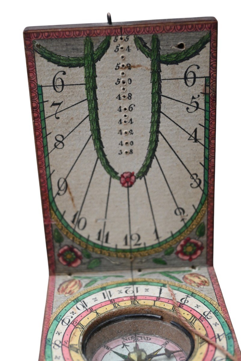 Wooden Sundial. 18th Century-photo-4