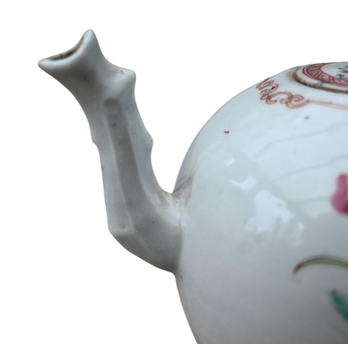 Théière En Porcelaine Chinoise Chine De Commande , Famille Rose, XVIIIe Siècle, Qianlong-photo-1