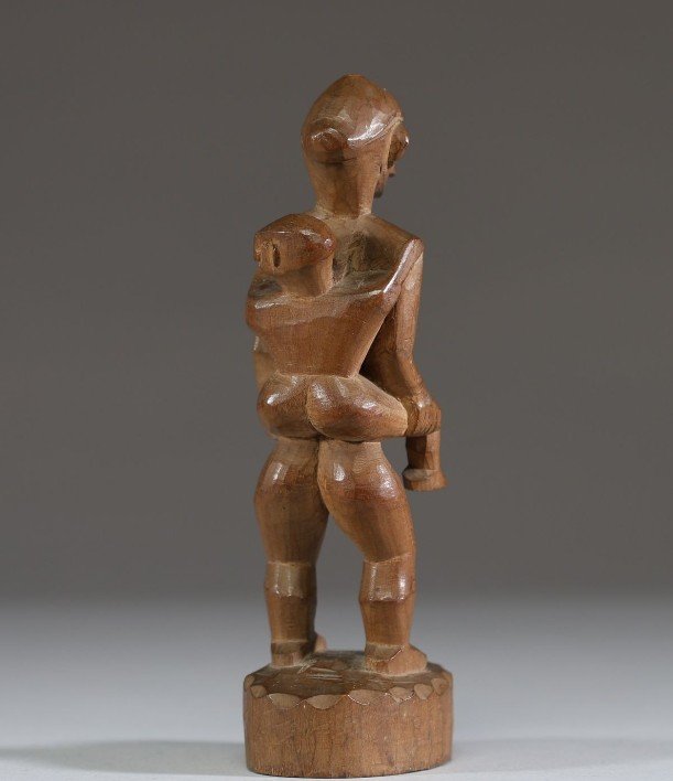 A Philippine Carved Wooden Maternity Figure From The Ifugao Tribe, Early 20th Century-photo-2