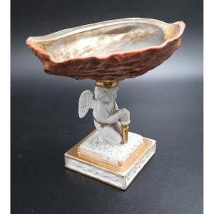 Biscuit Cup And Mother-of-pearl Shell