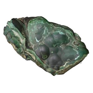 Pièce De Malachite De Forme Naturelle Et Unique - Objet Pour Le Cabinet De Curiosités