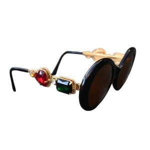 Moschino By Persol M253 Rare Lady Gaga Vintage Black Jeweled Sunglasses, 1990