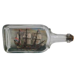 Masterpiece, Boat, Warship In Bottle, 