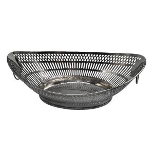 Oval Bread Basket In Sterling Silver